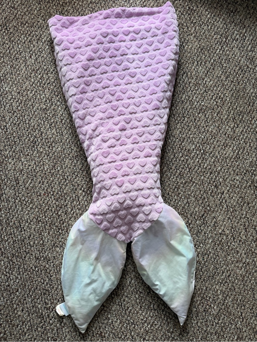 Maggie & Zoe Pastel Pink Heart Mermaid Footie